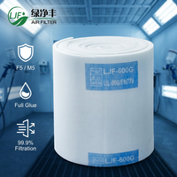 Nouvel élément filtrant en coton de 600g, efficacité F5, filtre de plafond entièrement collé pour cabine de peinture automobile
