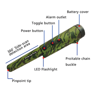 IP66 anti-éclaboussures chasse Au Trésor Déterrage Outil Accessoires Buzzer Vibration Réglage Automatique portable pinpointer - Product Image 4