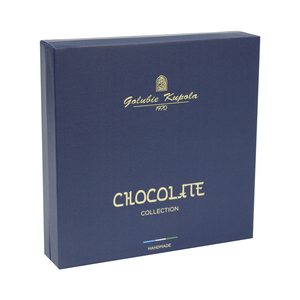 <span class=keywords><strong>Boîte</strong></span> d'emballage en <span class=keywords><strong>carton</strong></span> dur, 50 pièces, de marque, magnétique, pour paquets de chocolat, avec insertion jaune - Product Image 2