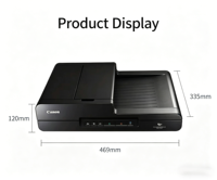 Pour le scanner double face à grande vitesse à plat à alimentation papier en DR-F120 authentique Can-on, numérisation couleur A4 avec interface USB en stock