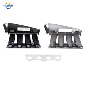 ホンダKシリーズK20a K20a2 K20a3 K24a1 K24a4エンジン用溶接アルミニウム超ストリートインテイクマニホールド - Product Image 1