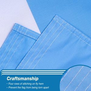 Bandiera <span class=keywords><strong>Argentina</strong></span> 3x5 FT per Esterni, Doppia Faccia, Poliestere a 3 Strati, Occhielli in Ottone, Decorazione Domestica, Cuciture a 4 File - Product Image 3