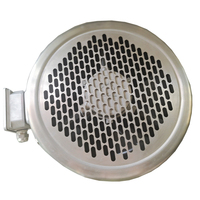 Ventilateur axial électrique ODM en acier inoxydable avec roulement à billes, pales en acier au carbone, 1400 tr/min, montage sur pied, couleur argent, 230V-415V