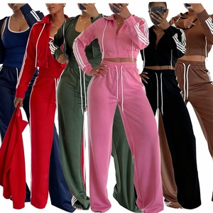 <strong>2026</strong> S-2XL Fashion Boutique Thick Material Jogging <strong>Wear</strong> Two Piece Women's Suits - Product Image 1