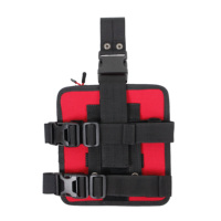 Squad Kit Leg Pouch Bag pour Rescue Team Pompier Brigade First Aid Medic Bag Tool Modular Bag Nylon Polyester Red Unisex CR