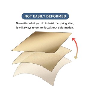 Plateau de construction 254x241mm pour imprimante 3D PRU-sa I3 MK3 MK3S MK4, plaque d'impression froide PEI PEO <span class=keywords><strong>PEY</strong></span> PED, surface amovible, lit froid, plateforme - Product Image 6