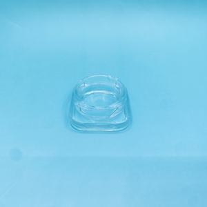 Pot carré en verre transparent de 9 ml avec couvercle en plastique blanc résistant aux enfants, emballage d'huile concentrée de 9 g, impression de logo personnalisée par sérigraphie - Product Image 4