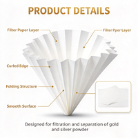 Papier filtre pour désoption d'or, résistant aux acides, CAS n° Pureté 100% pour le recyclage des métaux électroniques
