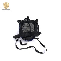 Masque SCBA complet en silicone avec lentille anti-buée et harnais de tête réglable