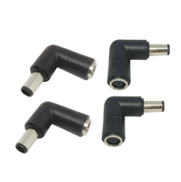 Adaptateur de connecteur jack DC femelle/mâle 5,5 x 2,1 mm, 2,5 mm, 6,5 mm, 3,5 mm pour ordinateur portable