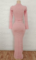 Y2K Maxi Lounge pour femmes robes côtelées en coton personnalisées Lounge jupe deux pièces ensemble vêtements d'hiver pour femmes