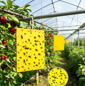 Trappole Adesive Gialle Ecologiche a Doppia Faccia, Resistenti alle Intemperie per il Controllo dei Parassiti in Serre, Frutteti e Fattorie - Product Image 1