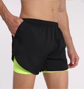 Pantalones cortos para correr 2 en 1 para <span class=keywords><strong>hombre</strong></span>, pantalones cortos atléticos para gimnasio con interior ajustado para <span class=keywords><strong>hombre</strong></span>, pantalones cortos de entrenamiento de secado rápido con bolsillos - Product Image 5