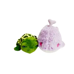 Prezzo di fabbrica morbido oceano mare animali verdi tartaruga balena peluche giocattoli per bambini