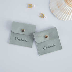 Elegante Bolsa de Regalo para Joyería de Microfibra Estilo Sobre con Botón, Bolsa para Joyas al por Mayor - Product Image 2