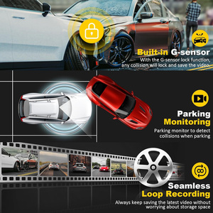 كاميرا سيارة add-our 4K HD Pro <span class=keywords><strong>Camera</strong></span> لوحة عدادات سيارة تسجيل ثلاثي كاميرا DVR للرؤية الليلية 3 قنوات WiFi GPS اختياري - Product Image 4