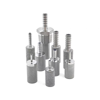 Tube filtrant personnalisable de 20 à 200 microns en acier inoxydable fritté poreux, pierre à air industrielle en métal poreux fritté