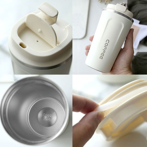 Factory Wholesale Custom Logo New 13oz 380ml 510ml Travel Coffee Mug Stainless Steel Coffee Thermal Cup With Lid - Product Image 6