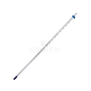 Termômetro de Mercúrio RONGTAI para Laboratório, Fábrica da China RT040, Termômetros de Espírito Amarelo 10-110 - Product Image 1