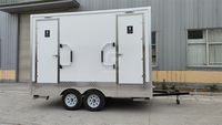 Maisons conteneurs de l'ouest des États-Unis, toilettes portables, salle de bain mobile, design industriel écologique, fabriqué dans le Henan, camping en plein air