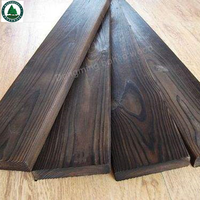 Planches de bois carbonisé durables pour revêtement mural intérieur, terrasse extérieure, meubles rustiques, bricolage et amélioration de la maison