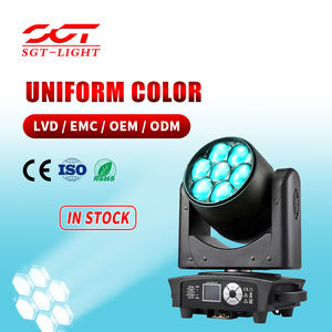 Nouvelle Arrivée Mini 7*40W Bee Eyes RGBW 4-en-1 LED Beam Zoom Wash Moving Head Spot Light avec Contrôle Point pour Effet Beam <span class=keywords><strong>Disco</strong></span> DJ - Product Image 1