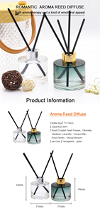 Senhai 120ml hương thơm nước hoa dầu trang trí nhà rõ ràng trong suốt Chai thủy tinh tròn sậy hương thơm khuếch tán gậy hương thơm - Product Image 6