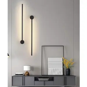 Suporte de parede decorativo minimalista, luz fixada na parede para sala de estar