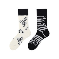 Odd Socks Kids Colorful Rainbow Series Mismatched Sunshine Heart Music Note Stripe Cotton Novelty Crew Socks Gift
