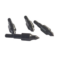 100 pointes de flèche noires pour tir à l'arc, pointes de chasse pour arc à poulies, accessoires de chasse, chasse au biais