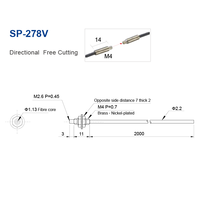 Senpum M4 Thread Cable de fibra de Corte libre Sonda de sensor óptico de fibra reflectante Thrubeam de plástico para