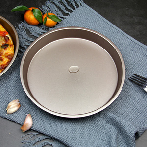 Non-Stick Round Carbon Steel Pizza Pan 6-11 Inch For Baking Household Use Oven Safe - Product Image 2