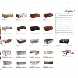 Sang trọng cổ điển mỹ phong cách da chính hãng ngực đa chức năng Bàn cà phê - Product Image 5