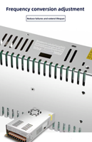 Alimentation à châssis ouvert 24V 13A 300W, adaptateur secteur AC/DC, sortie stable pour équipement industriel, approvisionnement direct usine OEM/ODM