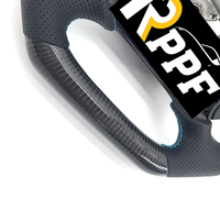 Volant sport en cuir et fibre de carbone RPPF avec garniture et cadre de clé pour Mustang 1999-2004