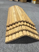 EAZART Panel Dinding 3D MDF Fleksibel Ramah Lingkungan Tahan Air dengan Lapisan Kayu untuk Dekorasi Dinding Interior/Eksterior Rumah Tangga