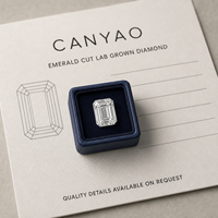Diamants en vrac de laboratoire CVD taille émeraude certifiés IGI 0,08 à 1 carat VS1, petites pierres en gros pour bijoux personnalisés