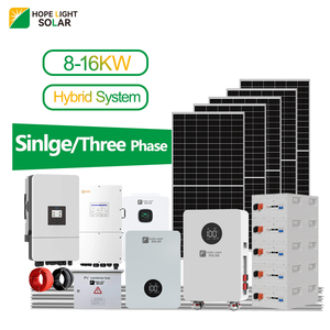 Système d'énergie solaire hybride hors réseau 5KW 10KW 15KW monophasé triphasé avec stockage par batterie au lithium pour usage domestique - Product Image 1