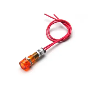 RUIDA 10MM XD10-3 Small indicator light/ led pilot lamp/ Plastic Power Signal Lamp with 20CM wires 12v/ 24v/220v/380v