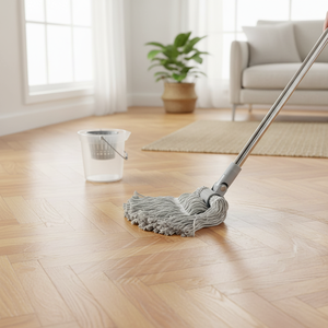 Gizmop Mopa Húmeda de Microfibra de 300gr para Parquet y Pisos de Madera, Autoescurrible, Antibacteriana, Duradera, Sostenible y Reutilizable - Product Image 3