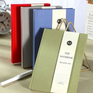 Linen Custom Hardcover Diary <b>Notebook</b> <b>A5</b> 100 Sheets School Supplies High Quality CMYK Printed 280G Custom Logo - Product Image 2
