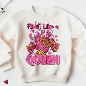 Impresión <span class=keywords><strong>de</strong></span> transferencia DTF <span class=keywords><strong>de</strong></span> cáncer <span class=keywords><strong>de</strong></span> <span class=keywords><strong>mama</strong></span> Fight Like a Queen Listo para presionar para prendas Camisas Bolsas Ropa - Product Image 5
