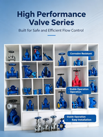 Válvula de Mariposa Manual de Hierro Dúctil PN16 con Asiento de EPDM DN50-DN600 para Control de Flujo Industrial de Agua