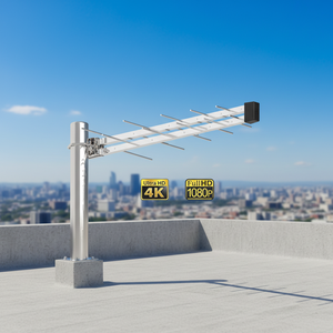 Antena Yagi de Fábrica para Exteriores, Antena de Largo Alcance, Antena HDTV Digital para Exteriores, Antena de TV HD de Alta Ganancia - Product Image 1