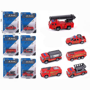 Nouveau et populaire 1:<span class=keywords><strong>64</strong></span> ensemble de modèles de traction en alliage, modèle de voiture jouet moulé sous pression d'<span class=keywords><strong>ambulance</strong></span> d'ingénierie de feu - Product Image 3