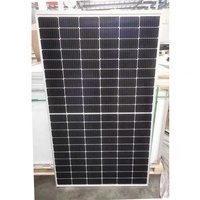 Panneau solaire photovoltaïque monocristallin PERC demi-cellule de type N, 144 cellules, 590W, module PV, efficacité 23,2%, entièrement noir
