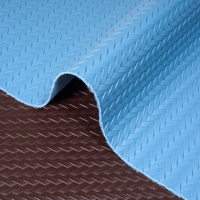 Cuir synthétique PVC gaufré à motif tissé pour emballage de luxe, boîte à bijoux, boîte à cosmétiques