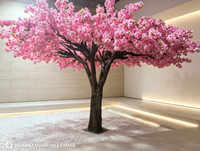 Décoration pour la maison, l'hôtel et le restaurant, plante artificielle, fleurs de cerisier artificielles, arbres de cerisier artificiels