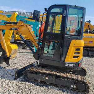 Certifié CE EMC, bon état de fonctionnement, haute qualité, SY26C Sany, excavatrice sur chenilles d'occasion de 2,5 tonnes, EPR France, emballage - Product Image 1