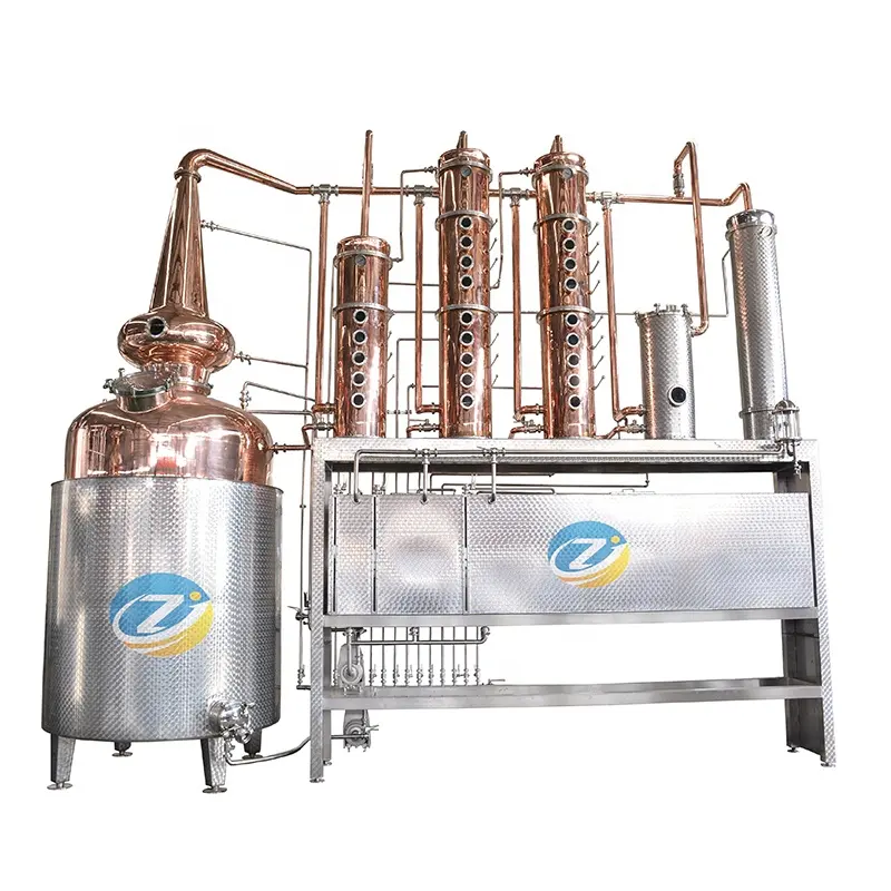 ZJ 5000L copper equip distilers vodka still distilleri whisky brandy rum gin distilers alcohol still distill